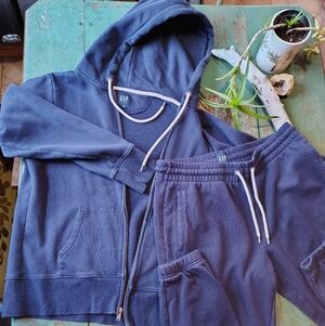 GAP Dark Blue Hoodie and Joggers Ensemble